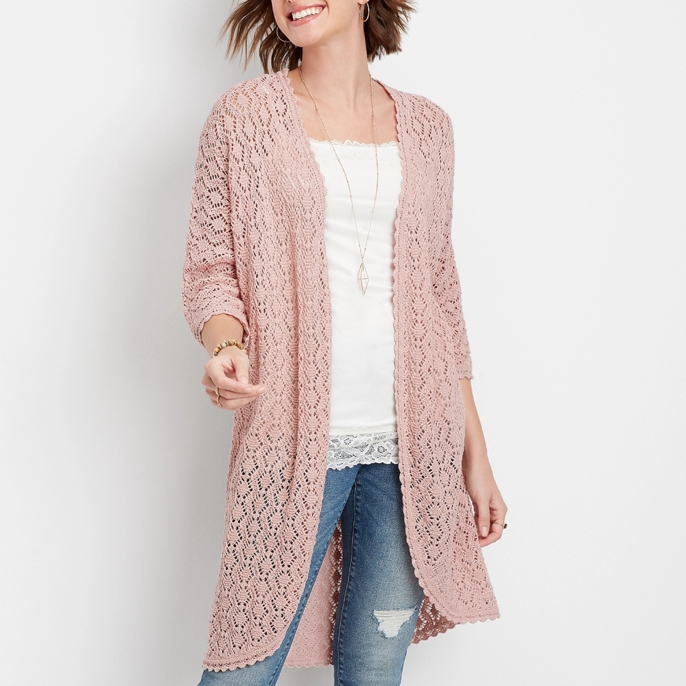 Maurices Open Front Kimono
